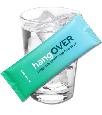 hangOVER sachet with glass